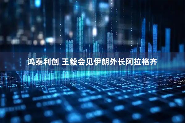 鸿泰利创 王毅会见伊朗外长阿拉格齐