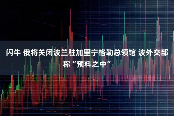 闪牛 俄将关闭波兰驻加里宁格勒总领馆 波外交部称“预料之中”